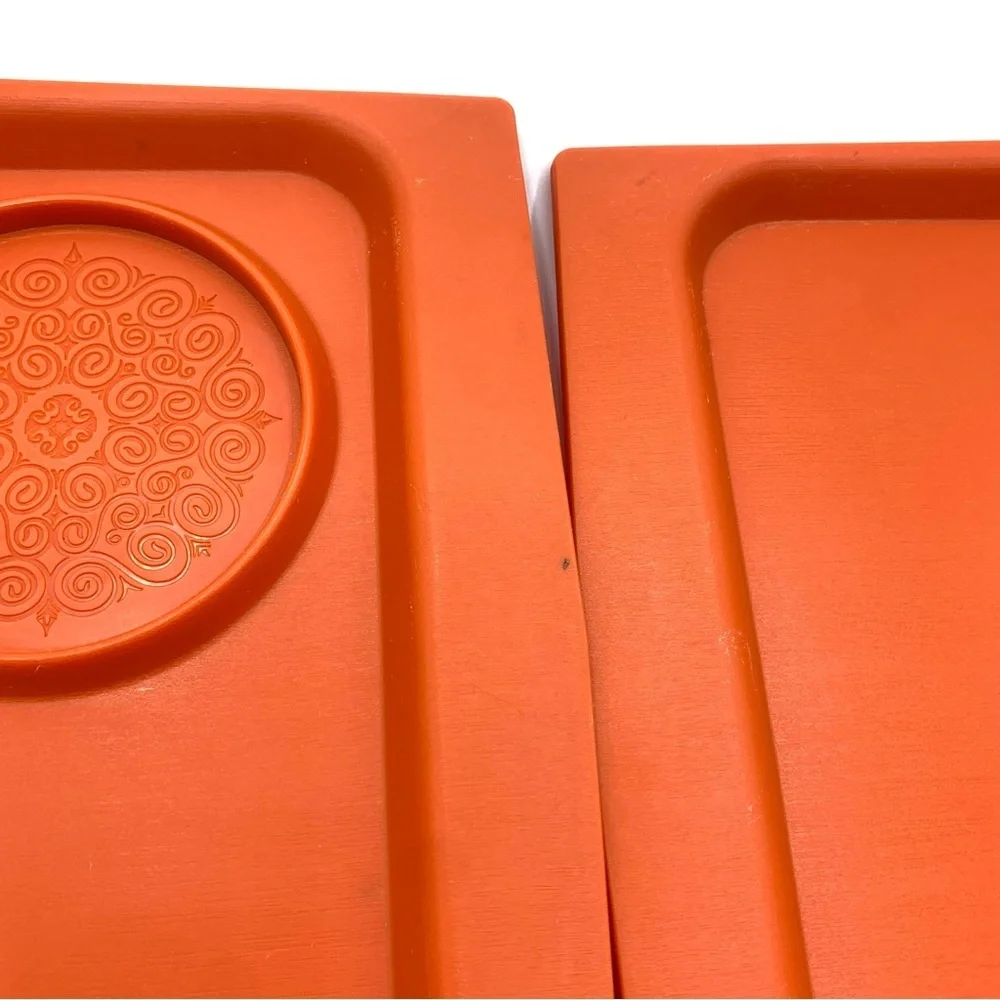 MCM 8 Serving Snack Trays & 2 Mugs ACCA Ware by David Douglas Vintage Retro